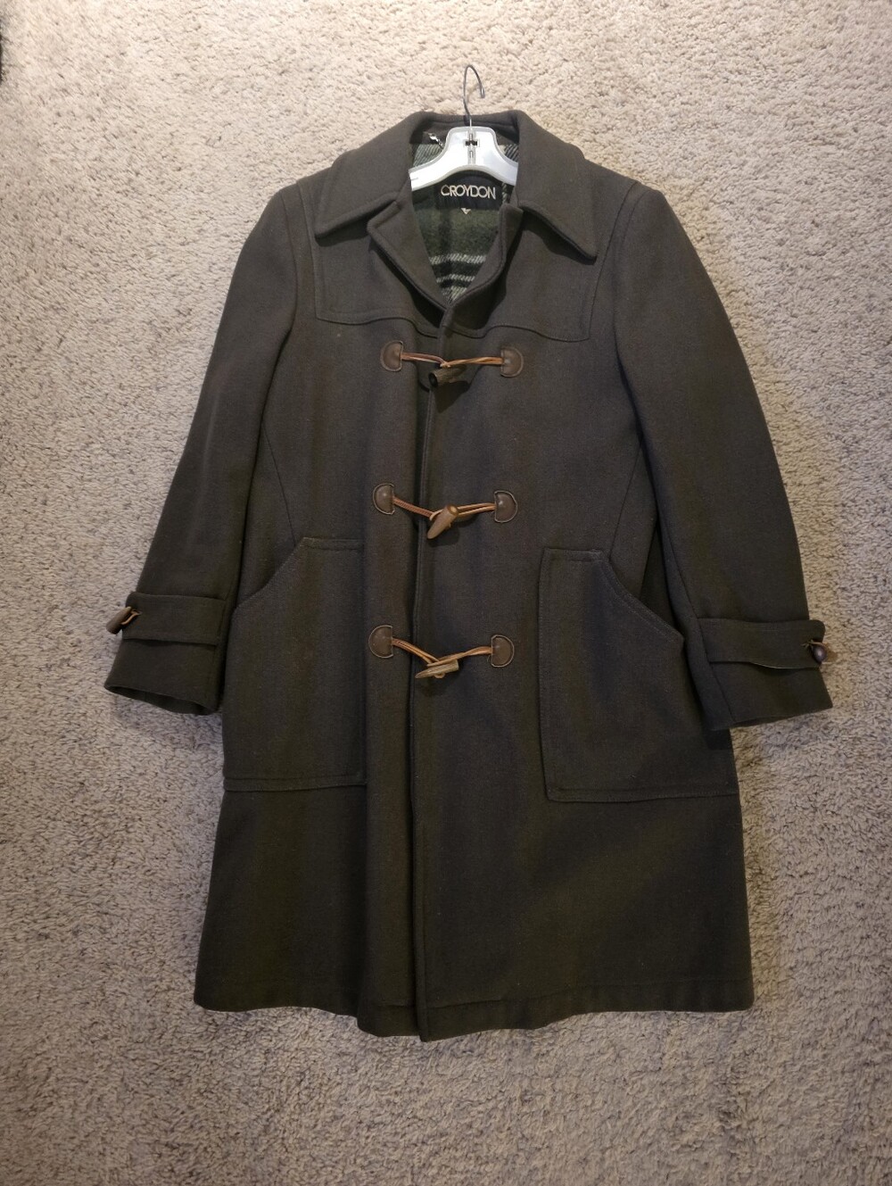 Croydon Green Wool Duffle Coat